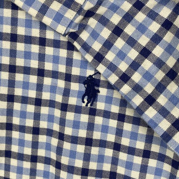 Ralph Lauren Shirt Men's Large Oxford Plaid Button Down Business Smart Causal - Picture 4 of 8